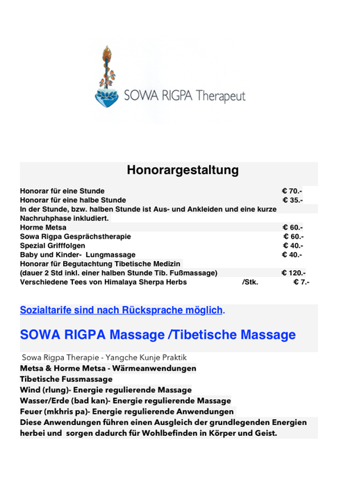 Honorargestaltung